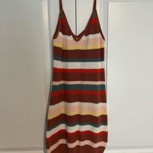 Lush striped dress.  Size L.  Knitted casual dress.